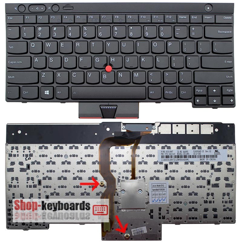 ORIGINAL Lenovo Thinkpad t430 Keyboard US,UK,GR,FR,LA,SP,NE Layout